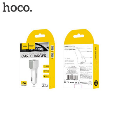 АЗУ 2USB HOCO Z23 2.4A, White (25/280)