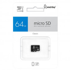 Карта памяти MicroSD SmartBuy 64GB Сlass 10 без адаптера