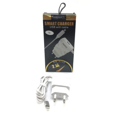 СЗУ Lightning + USB 2.1A (RM-9588). Сетевое зарядное устройство Lightning + выход USB.
