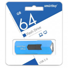 USB флеш-диск 64Gb Smartbuy Stream Blue USB флеш-диск 64Gb Smartbuy Stream Blue