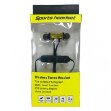 Гарнитура вакуумная Bluetooth SPORTS HEADSET M-5 V 4.2 золото