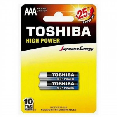 Батарейка Toshiba LR03 High Power Alkaline BL-2