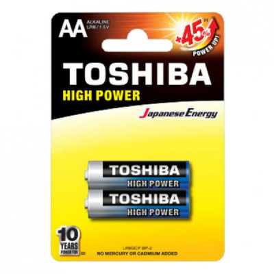 Батарейка Toshiba LR06 BL-2 High Power Alkaline 1.5V (2/24/288)