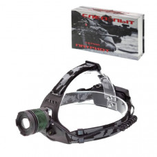 Фонарь налобный Патриот PT-FLG05 (1LED Т6, 2х18650, ZOOM). 600 Lum/6000 K/10W. Комплектация: Блок питания, ЗУ авто, аккумуляторы 2шт. Режимы свечения: 3 - яркий, обычный, стробоскоп. Максимальная дальность луча: 300м. Степень влагозащиты: IP65. Питание: а
