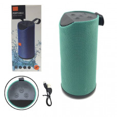 Портативная колонка Portable TG-113 Green (размер 16х7 см) (Bluetooth,FM,micro,AUX)