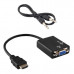 Переходник HDMI (M) - VGA (F) + jack 3,5 Орбита OT-AVW21 преобразует видео поток HDMI в VGA сигнал + 3.5 mm аудио. Разрешение изображения до 1920 x 1200 точек, совместимо с версией HDMI v.1.4. Выходное разрешение видео не ухудшается относительно входного.
