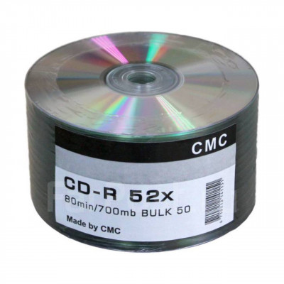 Диск CD-R 80min/700mb 52x Bulk/50 CMC)