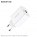 СЗУ-USB BOROFONE BA21A 3A, 18W, QC3.0, White