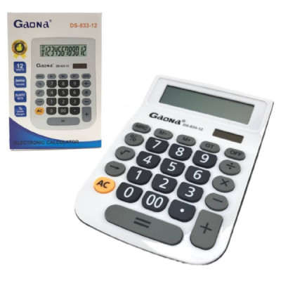 Калькулятор Gaona DS-833-12 настольный, 12-разрядный