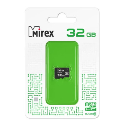 Карта памяти microSDHC Mirex 32Gb Class10 без адаптера