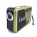 Радиоприемник портативный Waxiba XB-521URT Gold Фонарь FM,USB,TF,AUX,питание BL-5C (не в к-те), в комплекте 1х18650 и кабель Type-C)