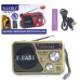 Радиоприемник портативный Waxiba XB-521URT Gold Фонарь FM,USB,TF,AUX,питание BL-5C (не в к-те), в комплекте 1х18650 и кабель Type-C)
