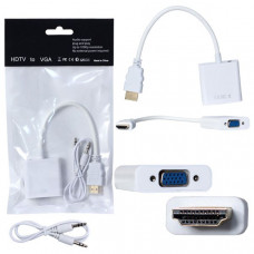 Переходник HDMI (AF) - VGA (AM) MRM-POWER H119 H180 White