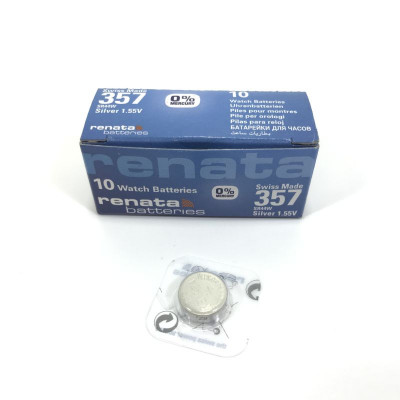 Батарейка RENATA R 357 SR44W, коробка/10шт (Швейцария)