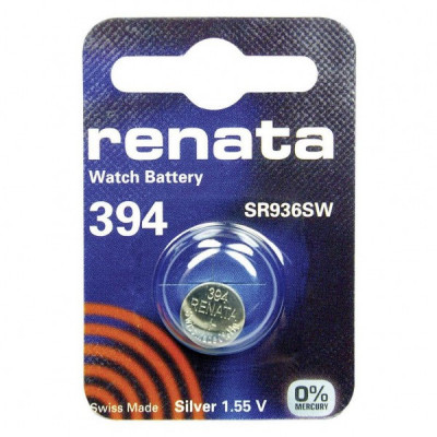 Батарейка RENATA R 394 SR936SW, коробка/10шт (Швейцария)