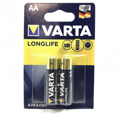 Батарейка VARTA LR06 LONGLIFE BL-2 Alkaline 1.5V (4106) (2/40/200)
