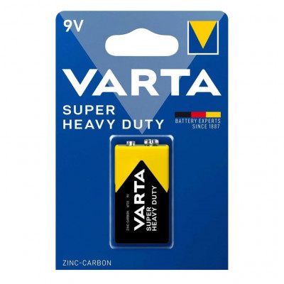 Батарейка VARTA 6F22 SUPER HEAVY DUTY 9V BL-1