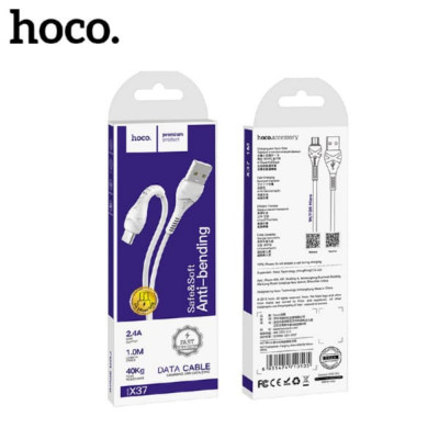 Кабель Micro USB HOCO X37 Cool 1м, White