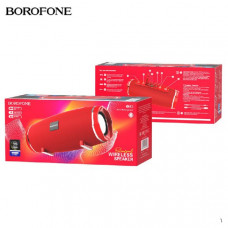 Портативная колонка Borofone BR3 Red  Размеры: 188x80x83.5мм. BT V5.0 JL.
BT, TF карта, USB.Время зарядки: около 2 часов. В режиме разговора / воспроизведения: около 3 часов (громкость 80%). Батарея класса A 18650: 1200мАч.