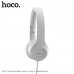 Гарнитура проводная полноразмерная Hoco W21 Grey (шнур 1,2м)