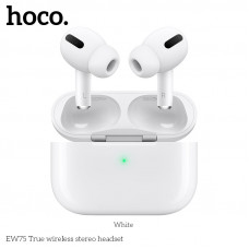 Гарнитура вакуумная Bluetooth HOCO EW75 White МЯТАЯ КОРОБКА