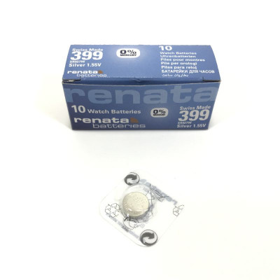 Батарейка RENATA R 399 SR927W, коробка/10шт (Швейцария)