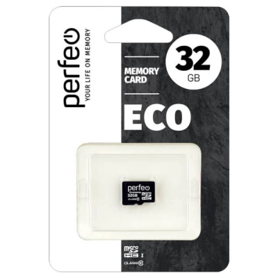 Карта памяти microSDHC Perfeo 32Gb Class10 (без адаптера) economy series