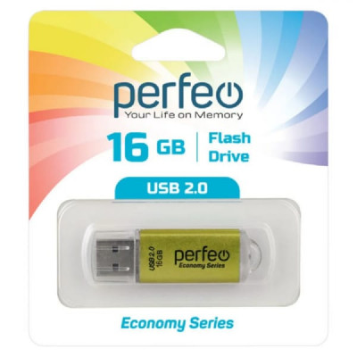 USB флеш-диск 16Gb Perfeo E01 Green economy series