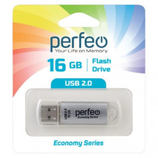 USB флеш-диск 16Gb Perfeo E01 Silver economy series