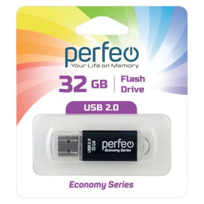 USB флеш-диск 32Gb Perfeo E01 Black economy series