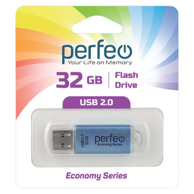 USB флеш-диск 32Gb Perfeo E01 Blue economy series