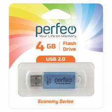 USB флеш-диск 4Gb Perfeo E01 Blue economy series