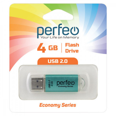 USB флеш-диск 4Gb Perfeo E01 Green economy series