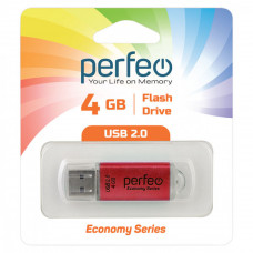 USB флеш-диск 4Gb Perfeo E01 Red economy series