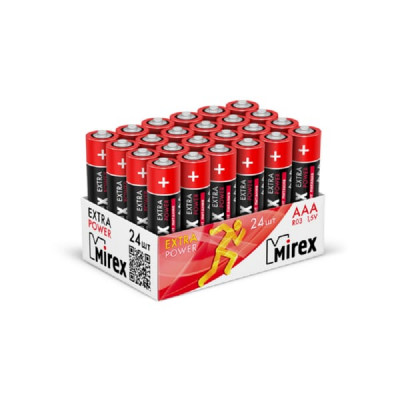 Батарейка Mirex R03 Box-24 Extra Power