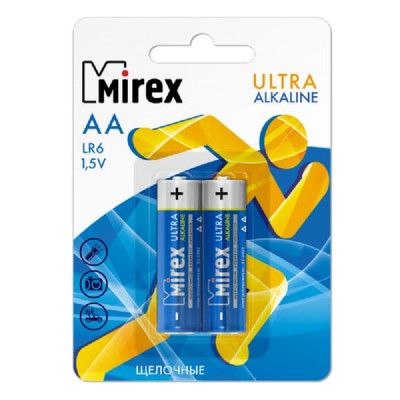 Батарейка Mirex LR06 BL-2 Ultra Alkaline
