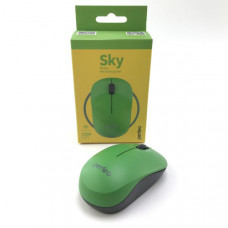 Мышь беспроводная Perfeo SKY, 3 кн, DPI 1200, USB, зеленая. (PF-A4507)
