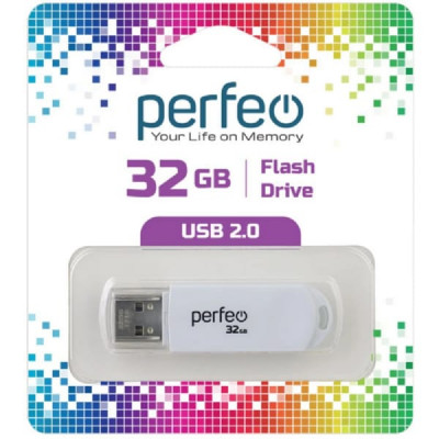 USB флеш-диск 32Gb Perfeo C03 White