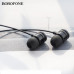 Гарнитура вакуумная BOROFONE BM31 Black TPE кабель с эмалированным проводом.Длина кабеля: 1.2м. Микрофон: пульт с микрофоном.