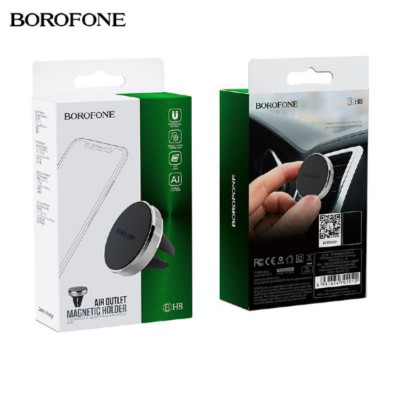 Держатель мобильного телефона магнитный на дефлектор BOROFONE BH8 Black.
Материал: алюминиевый сплав. Размер: 33.5ммх30мм. Вес: 26г.