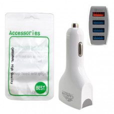 АЗУ-4USB CARLIVE KC09 5V/7A QC3.0 (White), в блистере