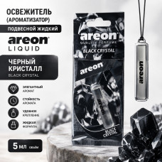 Освежитель (ароматизатор) подвесной жидкий AREON LIQUID Черный кристалл