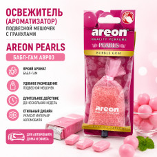 Освежитель (ароматизатор) подвесной мешочек с гранулами AREON PEARLS Бабл-Гам ABP03