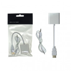Переходник HDMI (AF) - VGA (AM) + AUX MRM-POWER H178 White