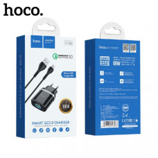 СЗУ-USB Micro HOCO C12Q 1м, QC3.0A, 18W, Black