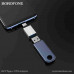 OTG переходник USB(AF)-Type-C(AM) Borofone BV3, серебро