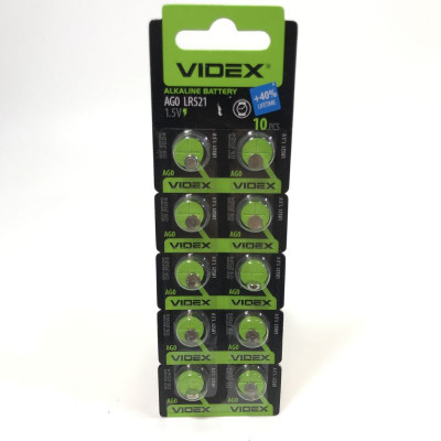 Батарейка VIDEX AG0 (379/521) BL-10
