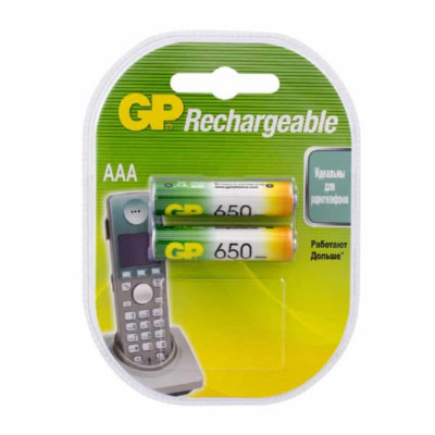 Аккумулятор GP R03 (650 mAh) BL2