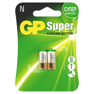 Батарейка GP LR1 (910A-2CR2) Alkaline BL-2 (1.5В)-/20/