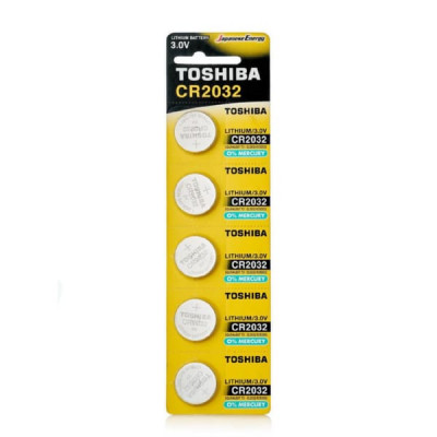Батарейка TOSHIBA CR2032 BL5 (5/100/12000)